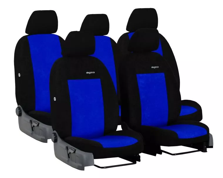 Autopotahy HYUNDAI SANTA FE II, 5 MÍST, od r. v. 2006-2012, ELEGANCE modré