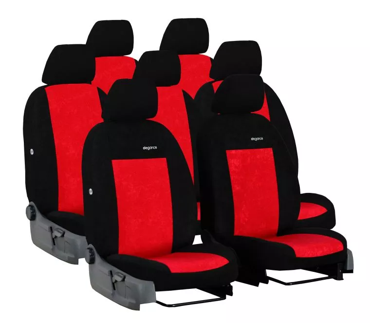 Autopotahy HYUNDAI SANTA FE, 7 MÍST, od r. v. 2006-2012, ELEGANCE červené