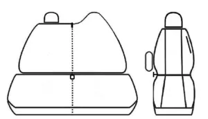 Autopotahy RENAULT TRAFIC III , 3 místa, FACELIFT, od r. 2019, žakar tmavý
