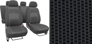 Autopotahy Dacia DUSTER I, od r. 2010-2013, dělené zadní opěradlo, VIP šedé