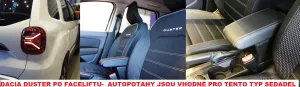 Autopotahy DACIA DUSTER II FACELIFT, od r. 2021, VIP červené Autopotahy DACIA DUSTER II FACELIFT, od r. 2021, VIP červené