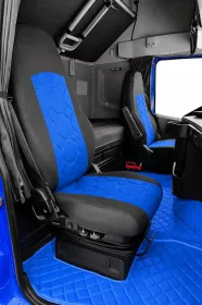 Autopotahy na míru DAF XF 480 EURO 6, od r. 2013, STYLE modré Autopotahy na míru DAF XF 480 EURO 6, od r. 2013, STYLE modré
