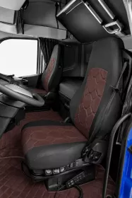 Autopotahy na míru MAN TGS/TGX, od r. 2007-2020, STYLE hnědé Autopotahy na míru MAN TGS/TGX, od r. 2007-2020, STYLE hnědé