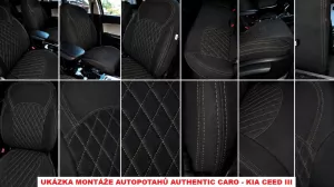 Autopotahy AUDI A4 B6 sedan/kombi, od r. 2000-2004, AUTHENTIC CARO oranžové Autopotahy AUDI A4 B6 sedan/kombi, od r. 2000-2004, AUTHENTIC CARO oranžové