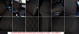 Autopotahy AUDI A4 B8, od r. 2008, AUTHENTIC CARO oranžové Autopotahy AUDI A4 B8, od r. 2008, AUTHENTIC CARO oranžové