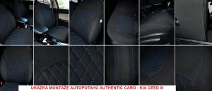 Autopotahy AUDI A6 C5, od r. 1997-2004, AUTHENTIC CARO modré Autopotahy AUDI A6 C5, od r. 1997-2004, AUTHENTIC CARO modré