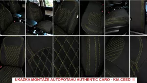 Autopotahy AUDI A6 C6, od r. 2005, AUTHENTIC CARO žluté Autopotahy AUDI A6 C6, od r. 2005, AUTHENTIC CARO žluté