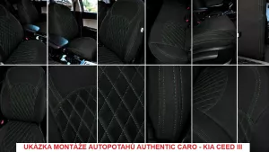 Autopotahy CITROEN BERLINGO III, vzadu dělený 2/1, od 2018, AUTHENTIC CARO zelené Autopotahy CITROEN BERLINGO III, vzadu dělený 2/1, od 2018, AUTHENTIC CARO zelené