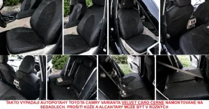 Autopotahy na míru TOYOTA CAMRY VI, XV70, od r. 2017-2024, AUTHENTIC VELVET CARO černé Autopotahy na míru TOYOTA CAMRY VI, XV70, od r. 2017-2024, AUTHENTIC VELVET CARO černé