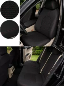 Autopotahy na míru TOYOTA CAMRY VI, XV70, od r. 2017-2024, AUTHENTIC DOBLO žakar červený