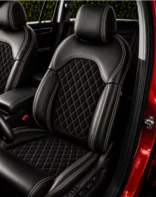 Autopotahy ŠKODA KODIAQ II, 5 MÍST, od r. 2024, AUTHENTIC LEATHER CARO béžové