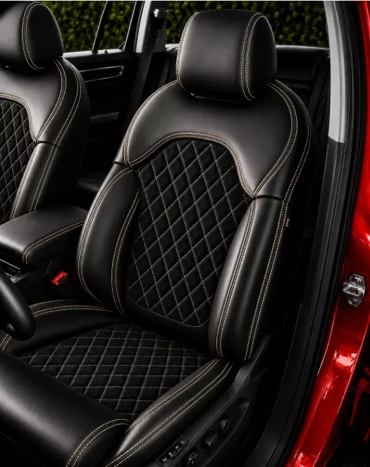 Autopotahy ŠKODA KODIAQ II, 5 MÍST, od r. 2024, AUTHENTIC LEATHER CARO béžové