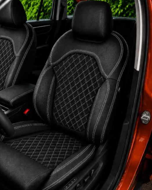 Autopotahy ŠKODA KODIAQ II, 5 MÍST, od r. 2024, AUTHENTIC CARO bílé