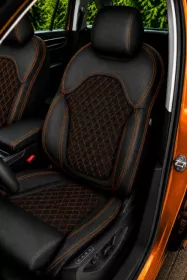 Autopotahy ŠKODA KODIAQ II, 5 MÍST, od r. 2024, AUTHENTIC CARO oranžové