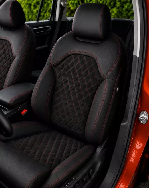 Autopotahy ŠKODA KODIAQ II, 5 MÍST, od r. 2024, AUTHENTIC CARO vínové