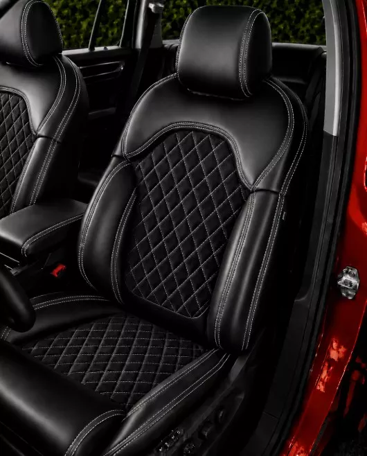 Autopotahy ŠKODA KODIAQ II, 5 MÍST, od r. 2024, AUTHENTIC LEATHER CARO šedé