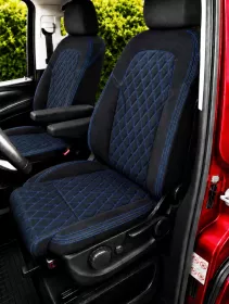Autopotahy na míru MERCEDES V-KLASSE, 2 MÍSTA, od r. 2014 do dnes, AUTHENTIC CARO modré