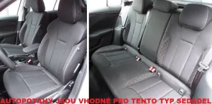 Autopotahy ŠKODA KAMIQ, BEZ ZADNÍ LOKETNÍ OPĚRKY, od 2019, AUTHENTIC LEATHER, černé