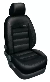Autopotahy ŠKODA KAMIQ, BEZ ZADNÍ LOKETNÍ OPĚRKY, od 2019, AUTHENTIC LEATHER, černé