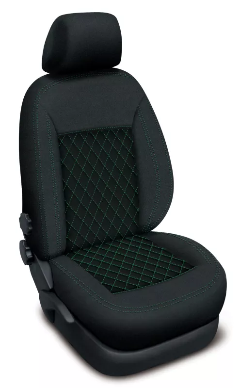 Autopotahy Škoda Roomster 2006–2015 – Authentic CARO zelené