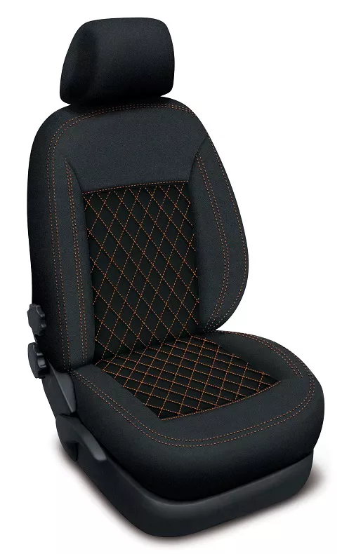 Autopotahy Škoda Roomster 2006–2015 – Authentic CARO oranžové