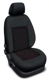 Autopotahy Škoda Roomster 2006–2015 – Authentic CARO červené