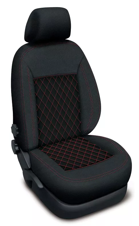 Autopotahy Škoda Roomster 2006–2015 – Authentic CARO červené