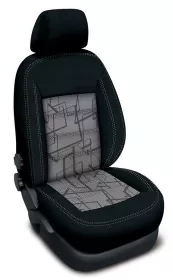Autopotahy Škoda Roomster 2006–2015 – Authentic Doblo matrix šedý