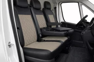 Autopotahy Citroen Jumper II, 3 M., od r. 2006, a FL od r. 2016, ekokůže CARO tmavobéžové Autopotahy Citroen Jumper II, 3 M., od r. 2006, a FL od r. 2016, ekokůže CARO tmavobéžové