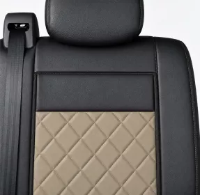 Autopotahy Citroen Jumper II, 3 M., od r. 2006, a FL od r. 2016, ekokůže CARO tmavobéžové Autopotahy Citroen Jumper II, 3 M., od r. 2006, a FL od r. 2016, ekokůže CARO tmavobéžové