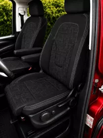 Autopotahy na míru MERCEDES V-KLASSE, 4 M., od 2014 do dnes, AUTHENTIC DOBLO matrix černý