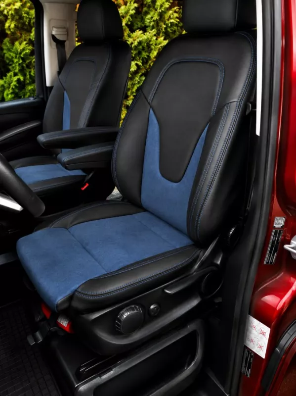 Autopotahy na míru MERCEDES V-KLASSE, 7 MÍST, od 2014 do dnes, AUTHENTIC VELVET modré