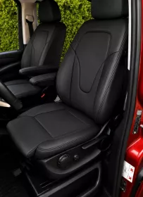 Autopotahy na míru MERCEDES V-KLASSE, 8 MÍST, od 2014 do dnes, AUTHENTIC LEATHER černé