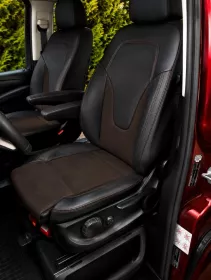 Autopotahy na míru MERCEDES V-KLASSE, 8 MÍST, od 2014 do dnes, AUTHENTIC VELVET hnědé