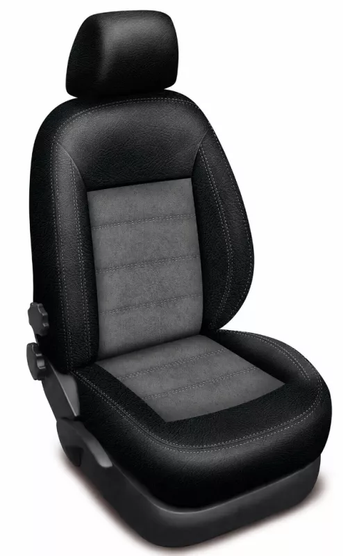 Autopotahy na míru VOLKSWAGEN CRAFTER II, 2 MÍSTA, od r. 2017 AUTHENTIC VELVET šedé