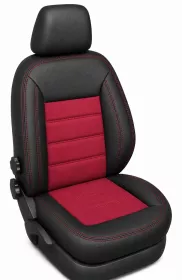 Autopotahy na míru VOLKSWAGEN CRAFTER II, 2 MÍSTA, od r. 2017 AUTHENTIC VELVET červené