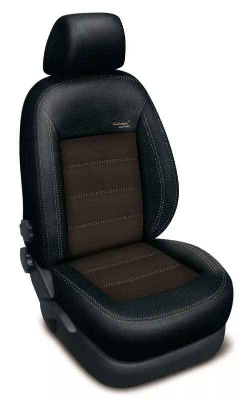Autopotahy na míru VOLKSWAGEN CRAFTER II, 2 MÍSTA, od r. 2017 AUTHENTIC VELVET hnědé