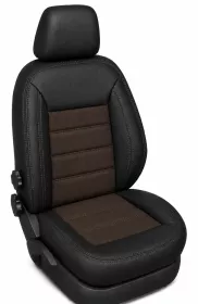 Autopotahy na míru VOLKSWAGEN CRAFTER II, 3 MÍSTA, od r. 2017 AUTHENTIC VELVET hnědé