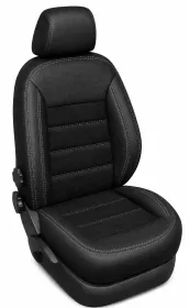 Autopotahy na míru VOLKSWAGEN CRAFTER II, 3 MÍSTA, od r. 2017 AUTHENTIC VELVET černé