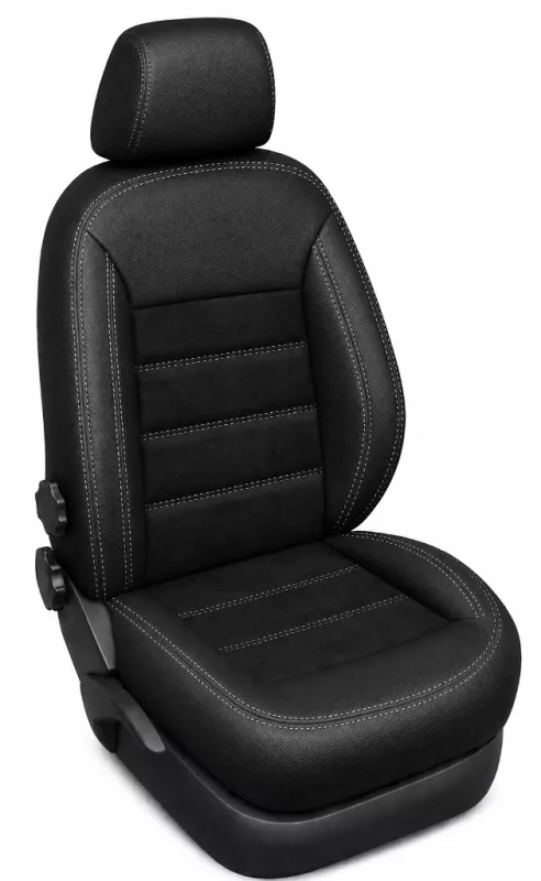 Autopotahy na míru VOLKSWAGEN CRAFTER II, 5 MÍST, od r. 2017 AUTHENTIC VELVET černé