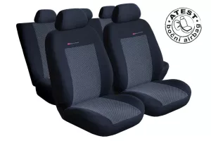 Autopotahy Škoda Octavia IV, dělené opěradlo, zadní loketní opěrka, od r. 2020, šedo černé